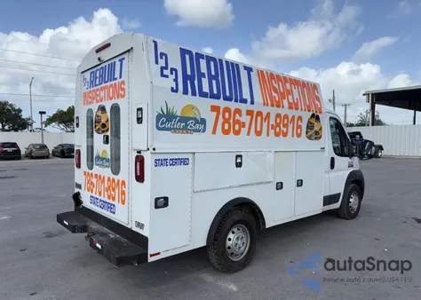 2019 Ram Promaster 3500 3500 Standard z USA, uszkodzony, nr VIN 3C7WRVKG2KE512637